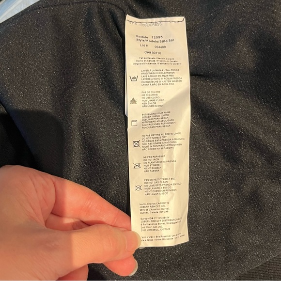 Joseph Ribkoff Red Cap Sleeve Dress Sz 6 - Picture 9 of 9